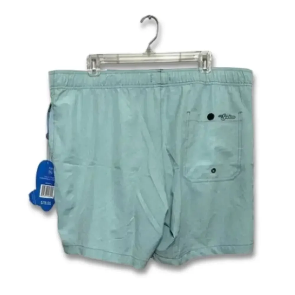Mr. Swim Trunks Adjustable Drawstring Elastic Waistband Quick-Dry Green XXL NWT